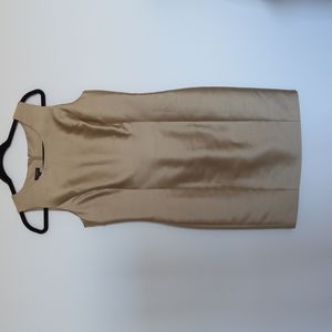 Talbots silk Dress- Gold